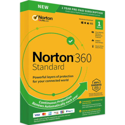 Norton 360 Standard Antivirus 1 Eszköz 1 Év +10 GB Cloud